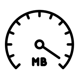 Fast uploads speedometer